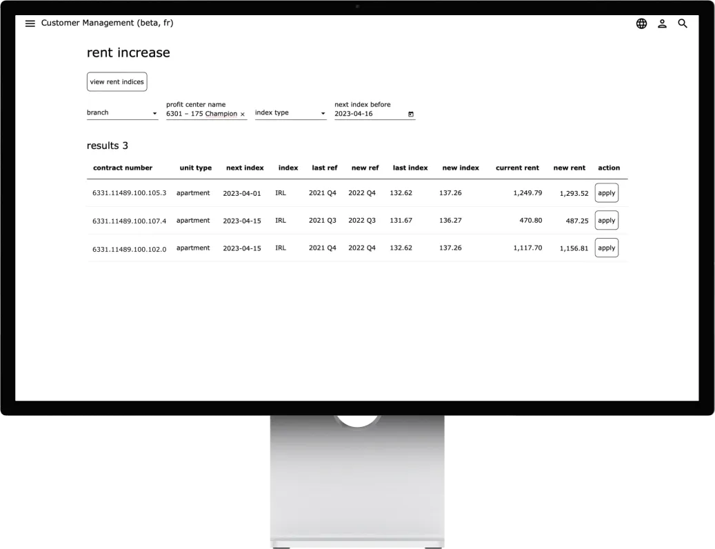 Tenant Administration Application
